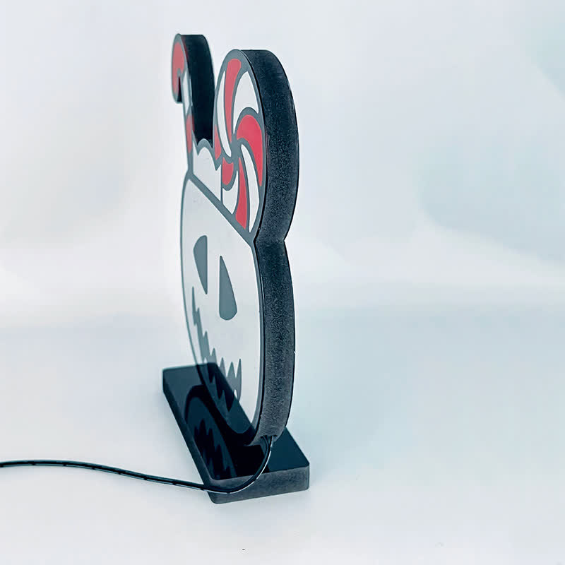 Taillod 3D Pumpkin Infinity Lights Halloween Decoration