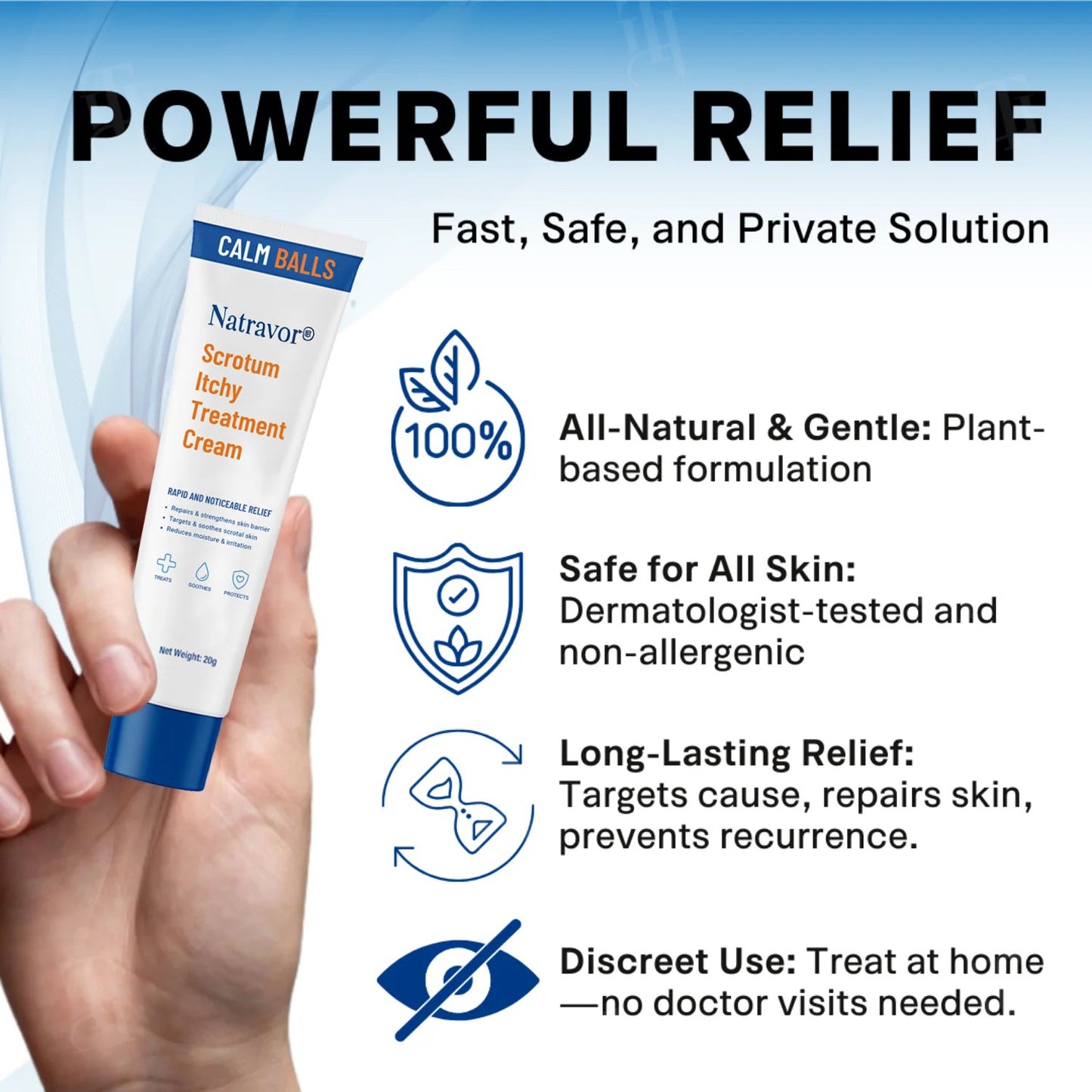 Natravor® Scrotum Itchy Treatment Cream