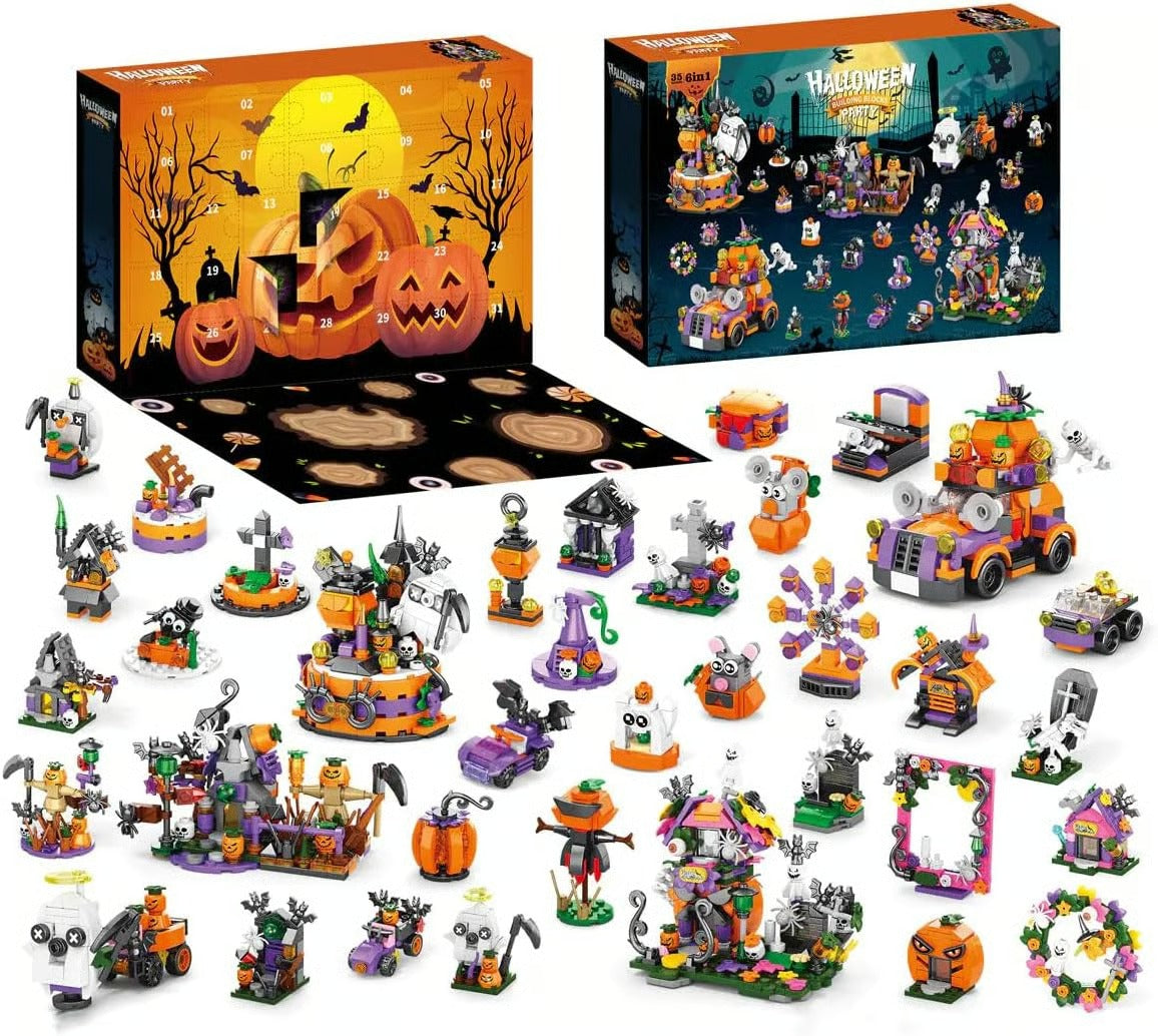 🎃Halloween Advent Calendar - DIY Building Blocks Assembly Kits