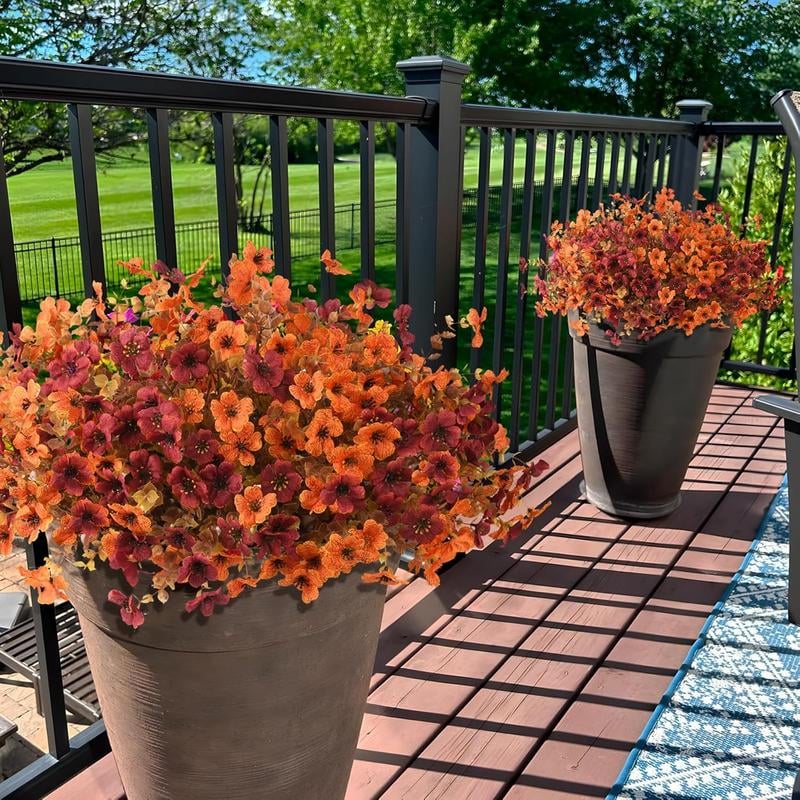 🏆 50K+ SOLD! 💐Lifelike UV-Resistant Sunset Mums – Waterproof, Windproof & Perfect for Fall Decor 🍂