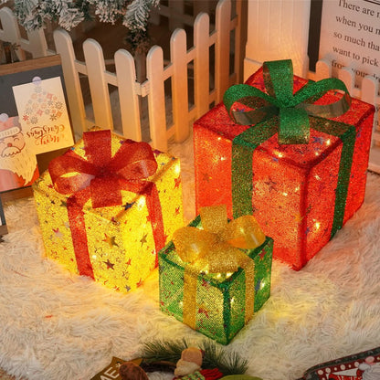 🎄2025 New Limited Edition🎁: Christmas Gift Box Light Set of 3