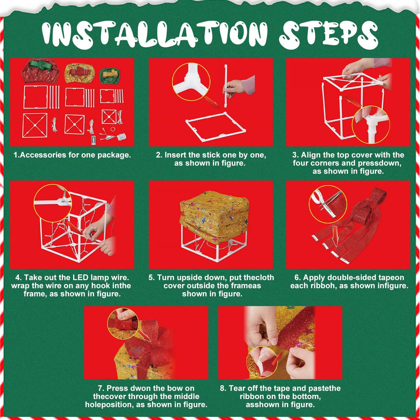 🎄2025 New Limited Edition🎁: Christmas Gift Box Light Set of 3
