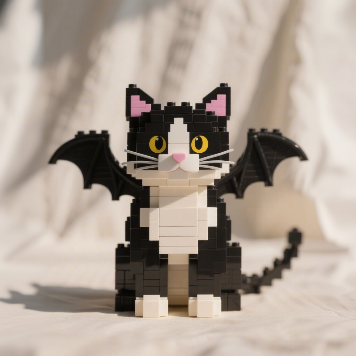 Halloween Edition - Bat-Winged Cow Cat Brick