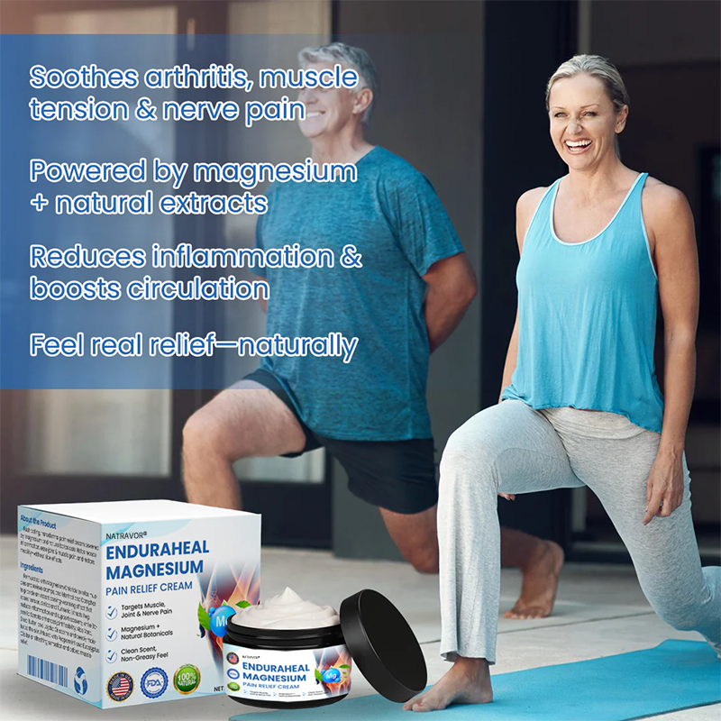 Natravor®EnduraHeal Magnesium Pain Relief Cream (Treats Arthritis, Neuropathy, Rheumatism, Sports Injuries & More)