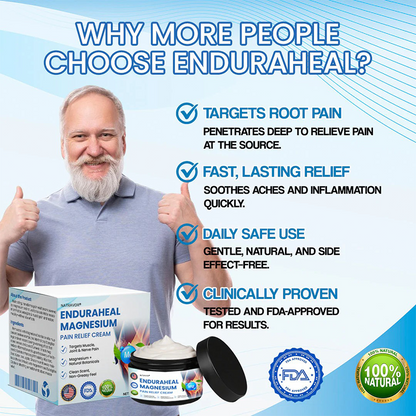 Natravor®EnduraHeal Magnesium Pain Relief Cream (Treats Arthritis, Neuropathy, Rheumatism, Sports Injuries & More)