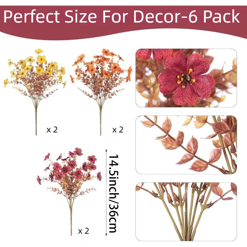 🏆 50K+ SOLD! 💐Lifelike UV-Resistant Sunset Mums – Waterproof, Windproof & Perfect for Fall Decor 🍂