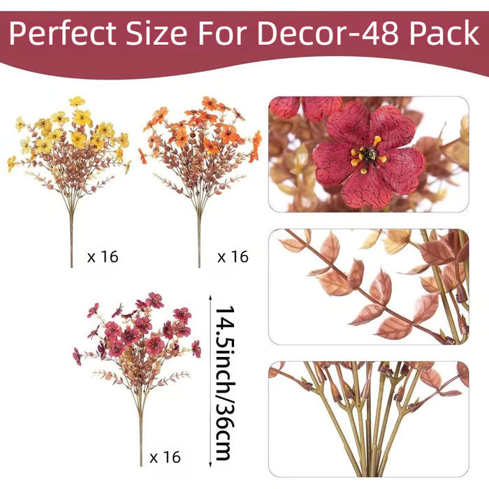 🏆 50K+ SOLD! 💐Lifelike UV-Resistant Sunset Mums – Waterproof, Windproof & Perfect for Fall Decor 🍂