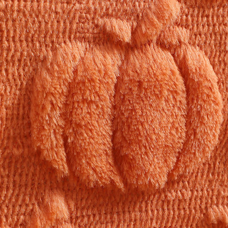 Taillod Halloween Pumpkin Quilted 3D Table Runner