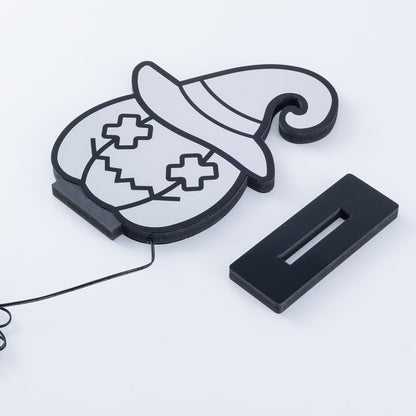 Taillod Halloween Infinity Lights Pumpkin with Hat