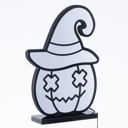 Taillod Halloween Infinity Lights Pumpkin with Hat
