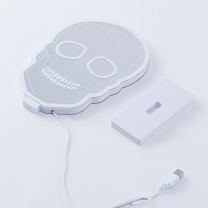 Taillod Halloween Skull Infinity Lights with Stand