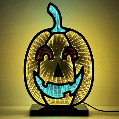 Taillod Halloween Pumpkin Demon Infinity Lights