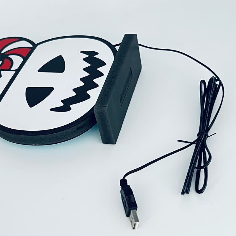 Taillod  3D Pumpkin Infinity Lights Halloween Decoration