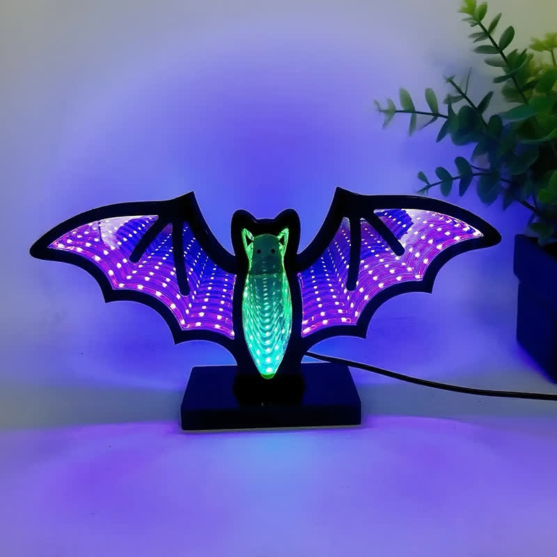 Taillod Halloween 3D Bat Infinity Lights