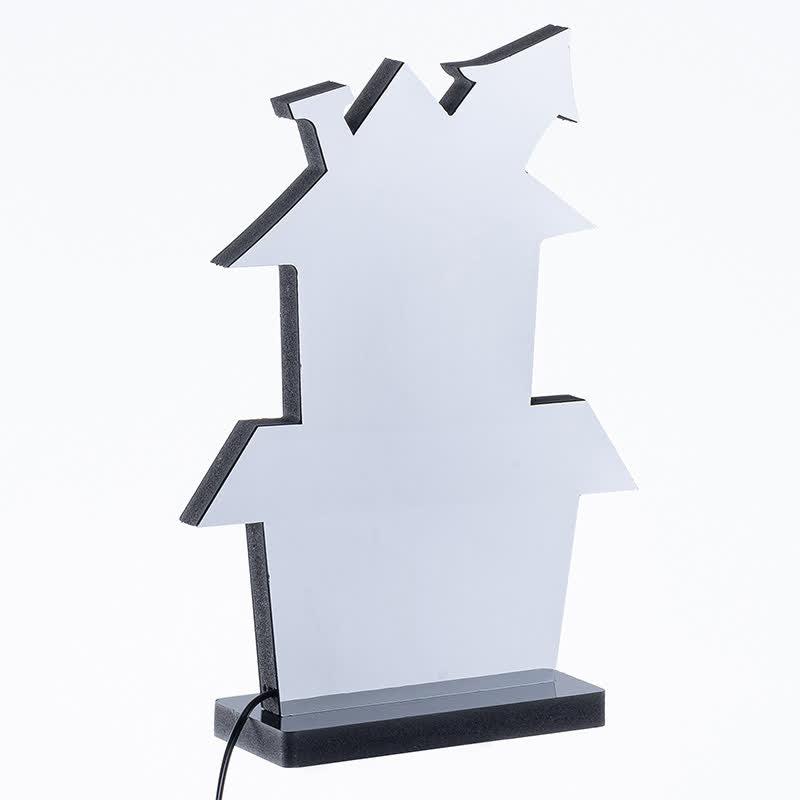 Taillod 3D House Infinity Lights Halloween Decoration