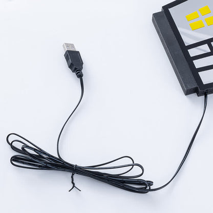 Taillod 3D House Infinity Lights Halloween Decoration