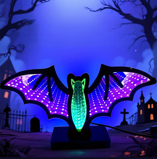Taillod Halloween 3D Bat Infinity Lights