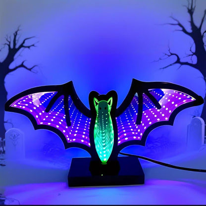 Taillod Halloween 3D Bat Infinity Lights