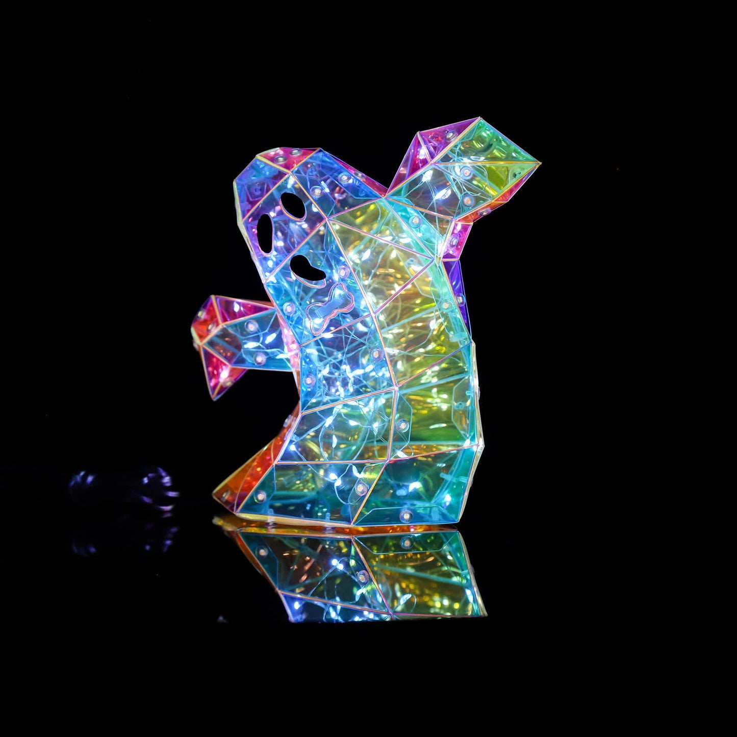 Taillod 3D Ghost Infinity Lights Halloween Decoration