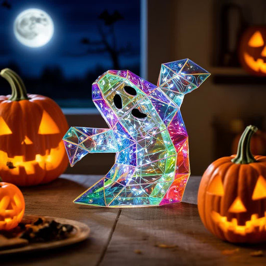 Taillod 3D Ghost Infinity Lights Halloween Decoration