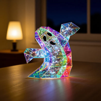 Taillod 3D Ghost Infinity Lights Halloween Decoration