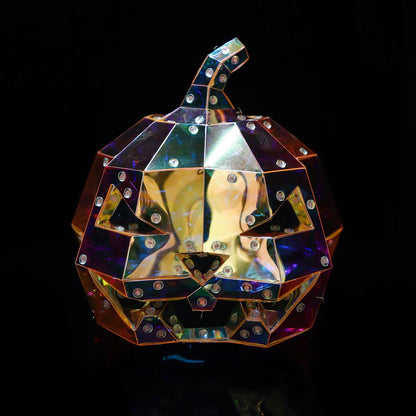 Taillod Ghost Face Pumpkin Infinity Lights Decoration