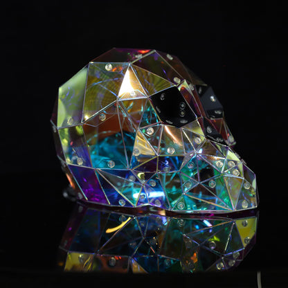 Taillod 3D Skull Infinity Lights Halloween Decoration