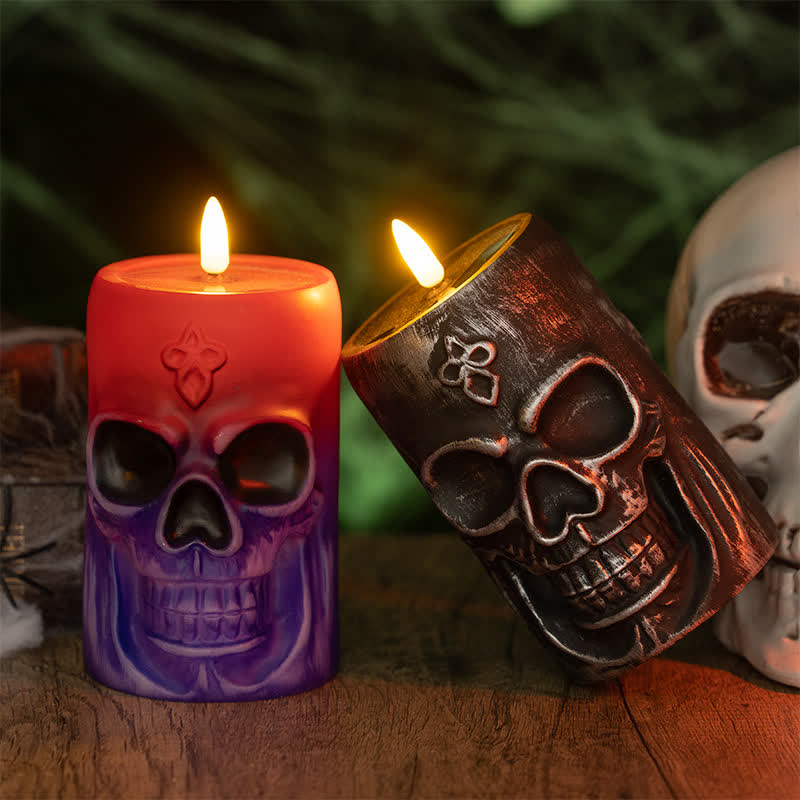 Taillod Halloween Skull Night Light Decoration