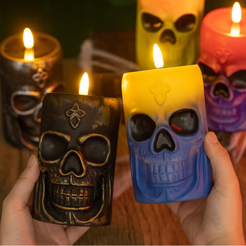 Taillod Halloween Skull Night Light Decoration