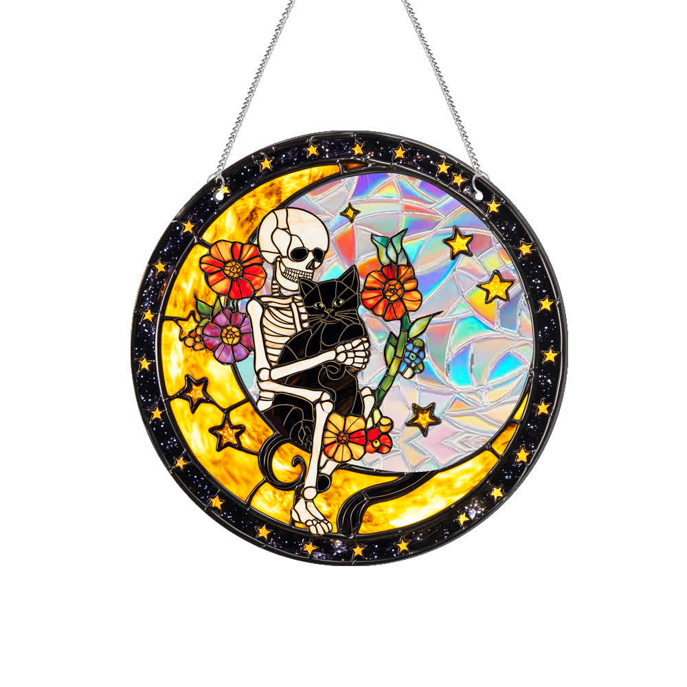 Taillod Halloween Acrylic Window Hanging Ornament
