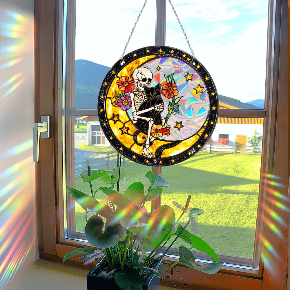 Taillod Halloween Acrylic Window Hanging Ornament