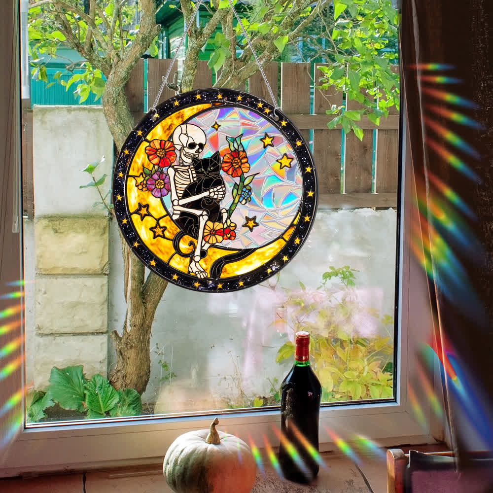 Taillod Halloween Acrylic Window Hanging Ornament