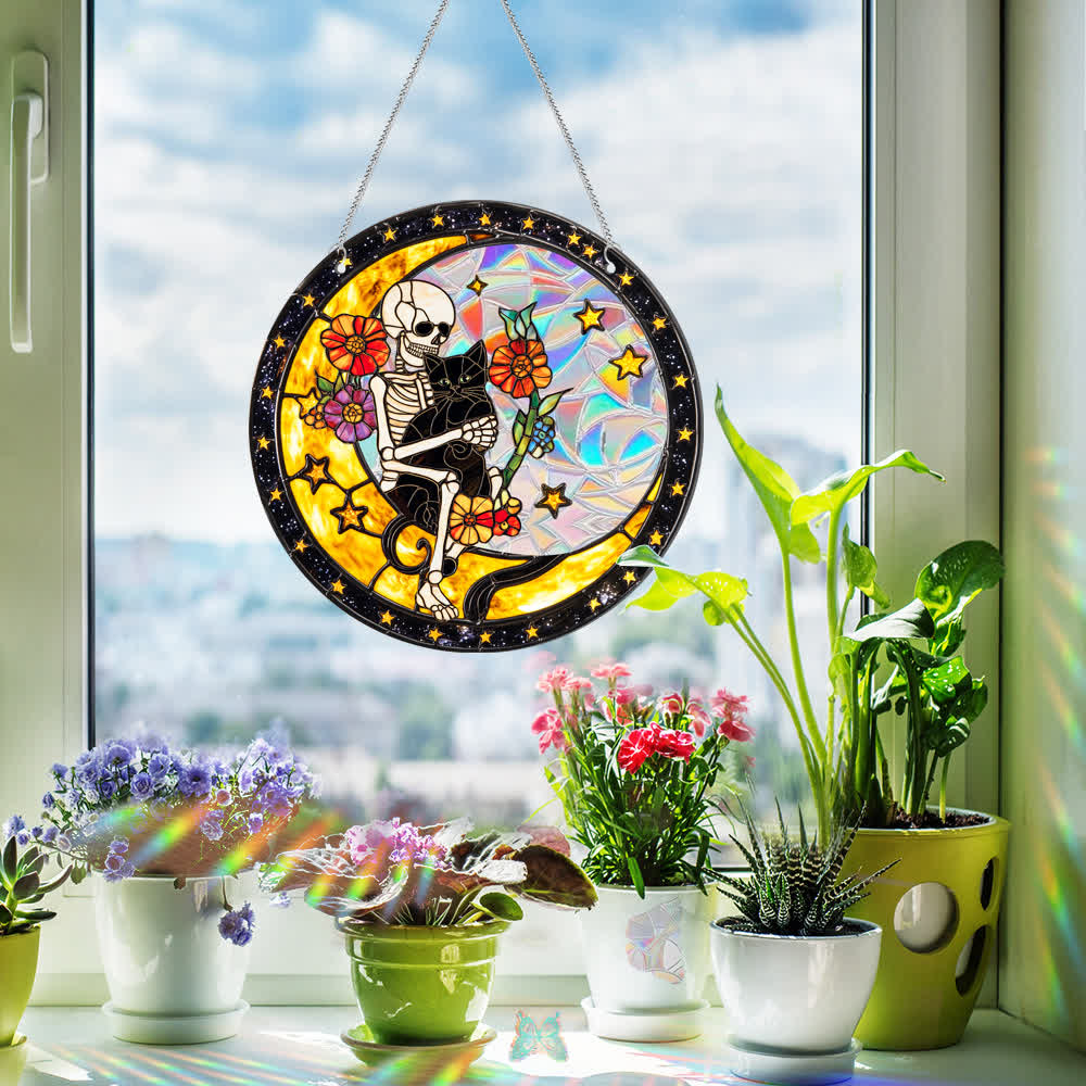 Taillod Halloween Acrylic Window Hanging Ornament