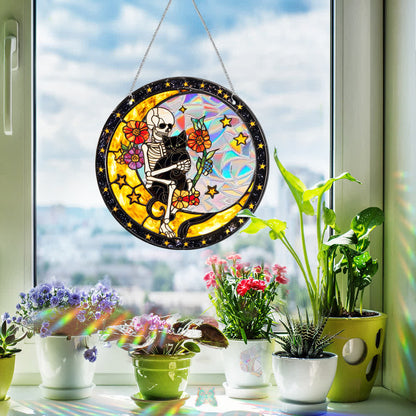 Taillod Halloween Acrylic Window Hanging Ornament