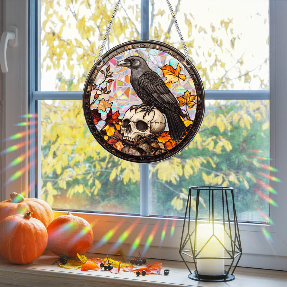 Taillod Halloween Stained Sun Catcher  Window Hanging