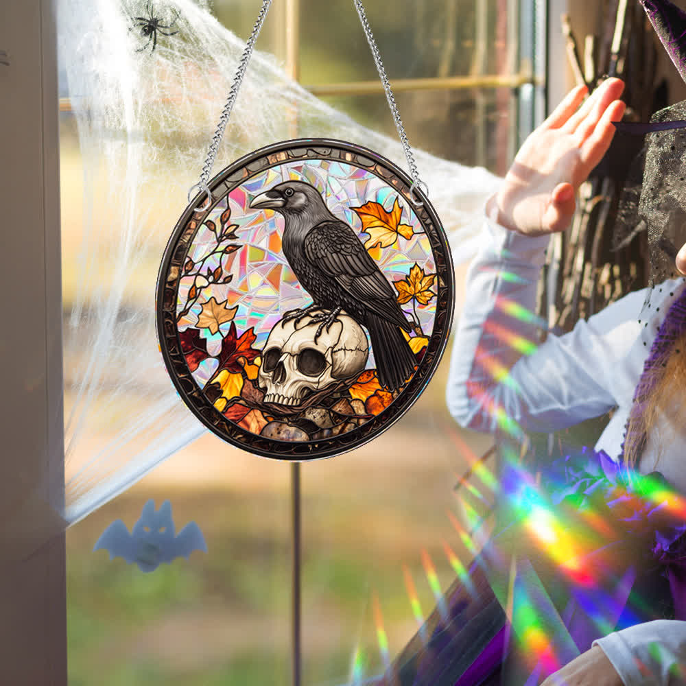 Taillod Halloween Stained Sun Catcher  Window Hanging