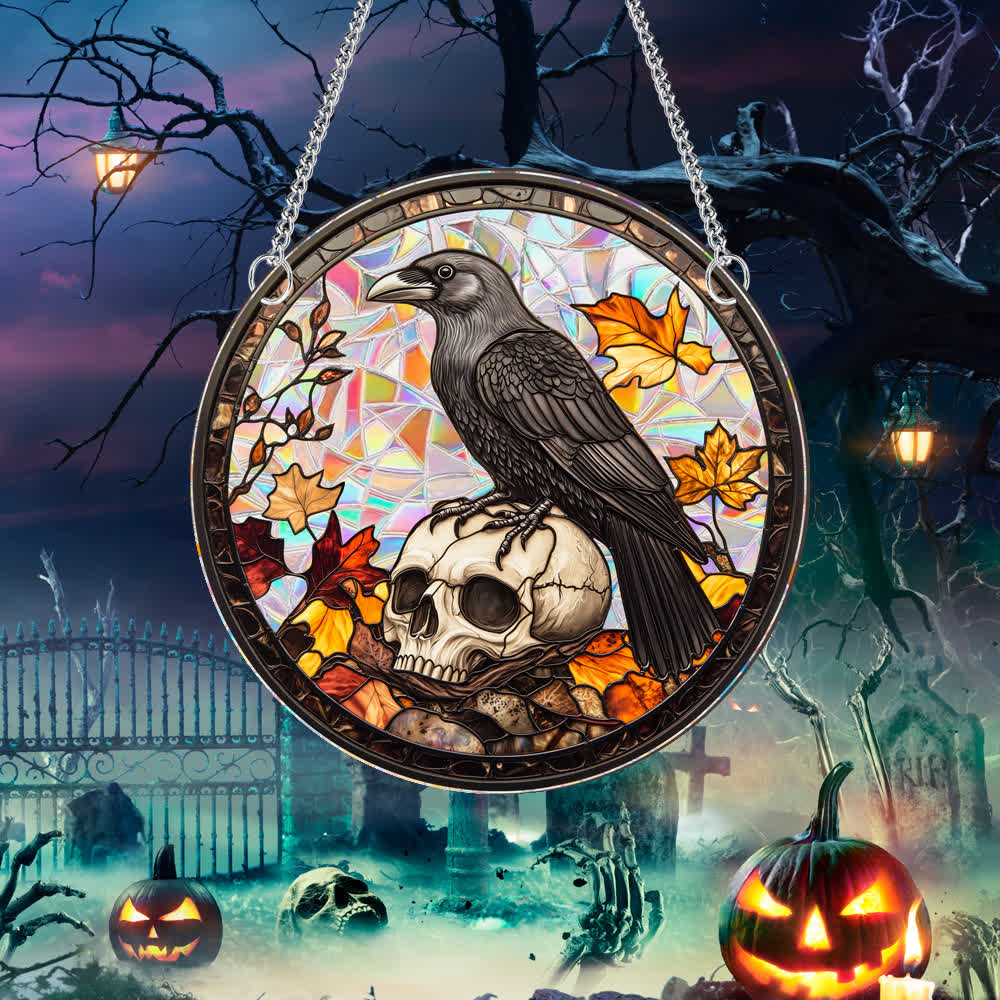 Taillod Halloween Stained Sun Catcher  Window Hanging