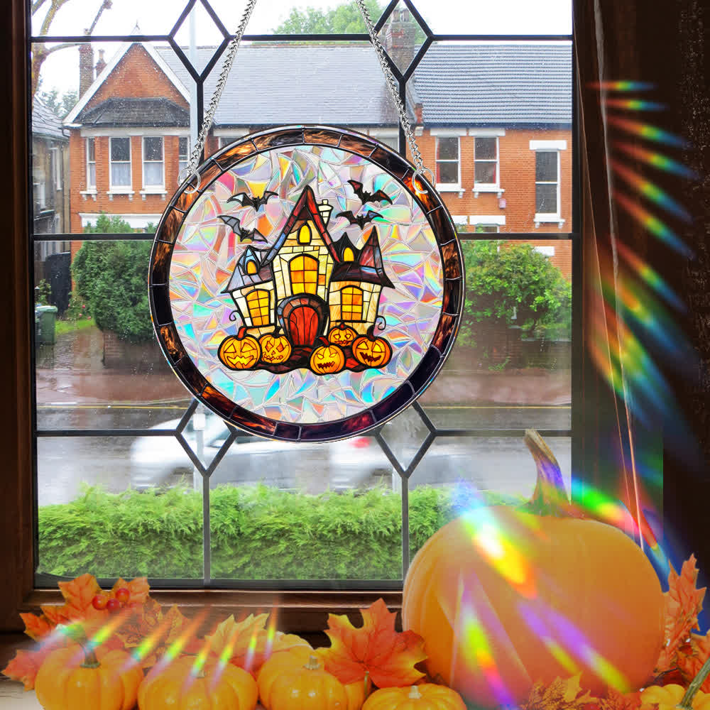 Taillod Halloween Decor Acrylic Suncatcher Window Hanging