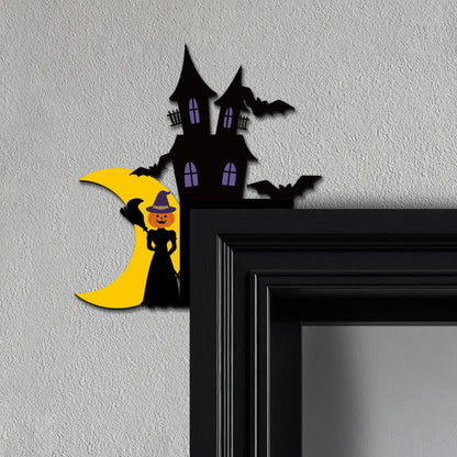 Taillod Pumpkin Witch Door Corner Decoration