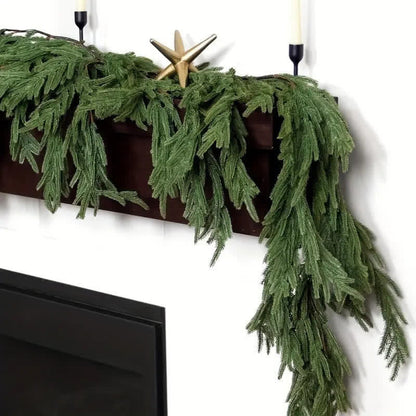 Taillod Faux Norfolk Pine Garland Christmas Decor