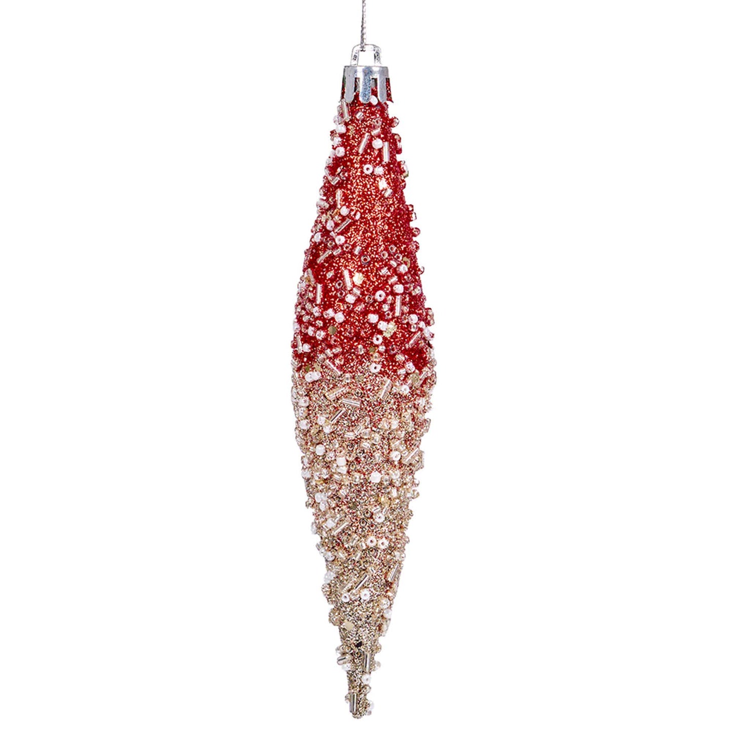 Taillod Gradient Glitter Christmas Tree Ornament Set