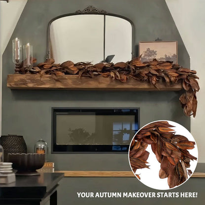 🔥Hot Sale🔥Brown Magnolia Leaf Garland--Buy 2 Free Shipping