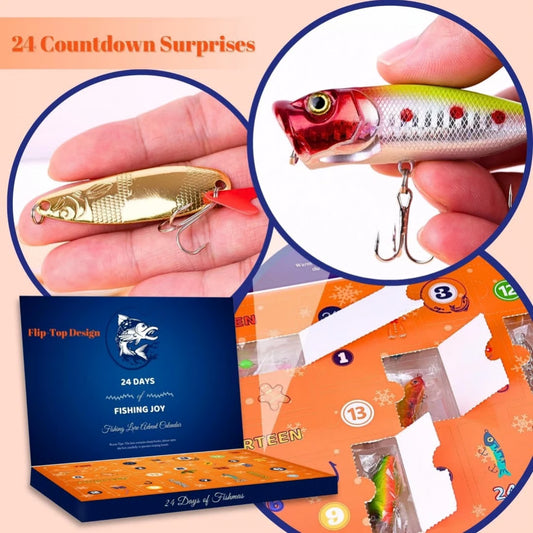 Fish Bait Advent Calendar - 24 Days Countdown Set NEW