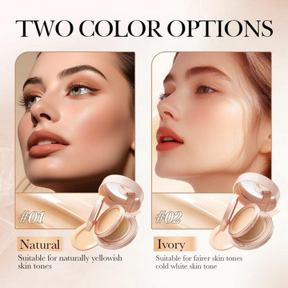 2in1 air cushion bb cream Double-layer concealer set suitable for full face, pink filler-type foundation - 24-hour long-lasting, high coverage matte texture, concealer, Korean-style foundation for creating a perfect makeup look