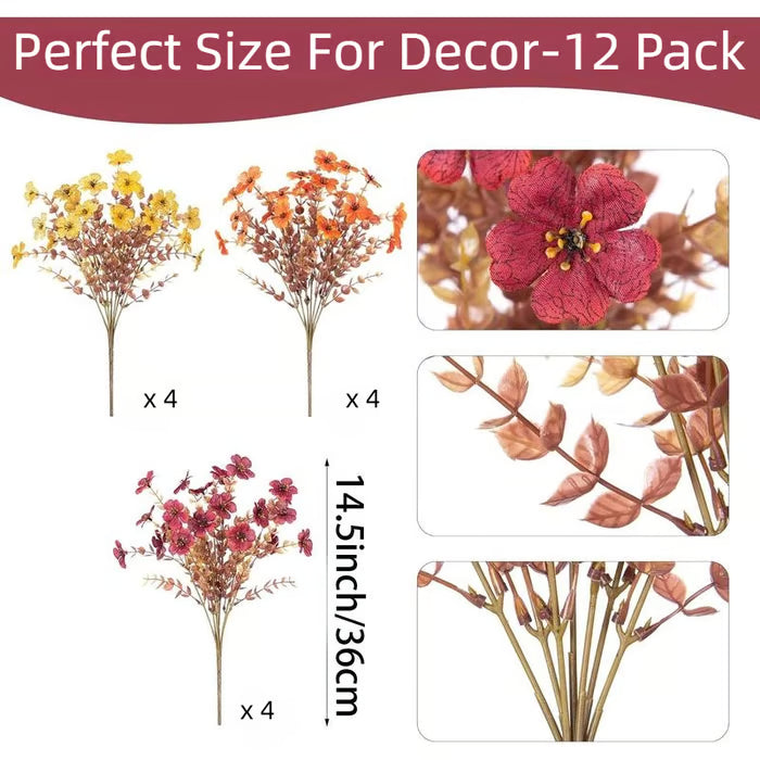 🏆 50K+ SOLD! 💐Lifelike UV-Resistant Sunset Mums – Waterproof, Windproof & Perfect for Fall Decor 🍂