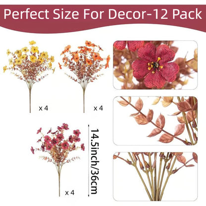 🏆 50K+ SOLD! 💐Lifelike UV-Resistant Sunset Mums – Waterproof, Windproof & Perfect for Fall Decor 🍂