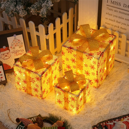 🎄2025 New Limited Edition🎁: Christmas Gift Box Light Set of 3