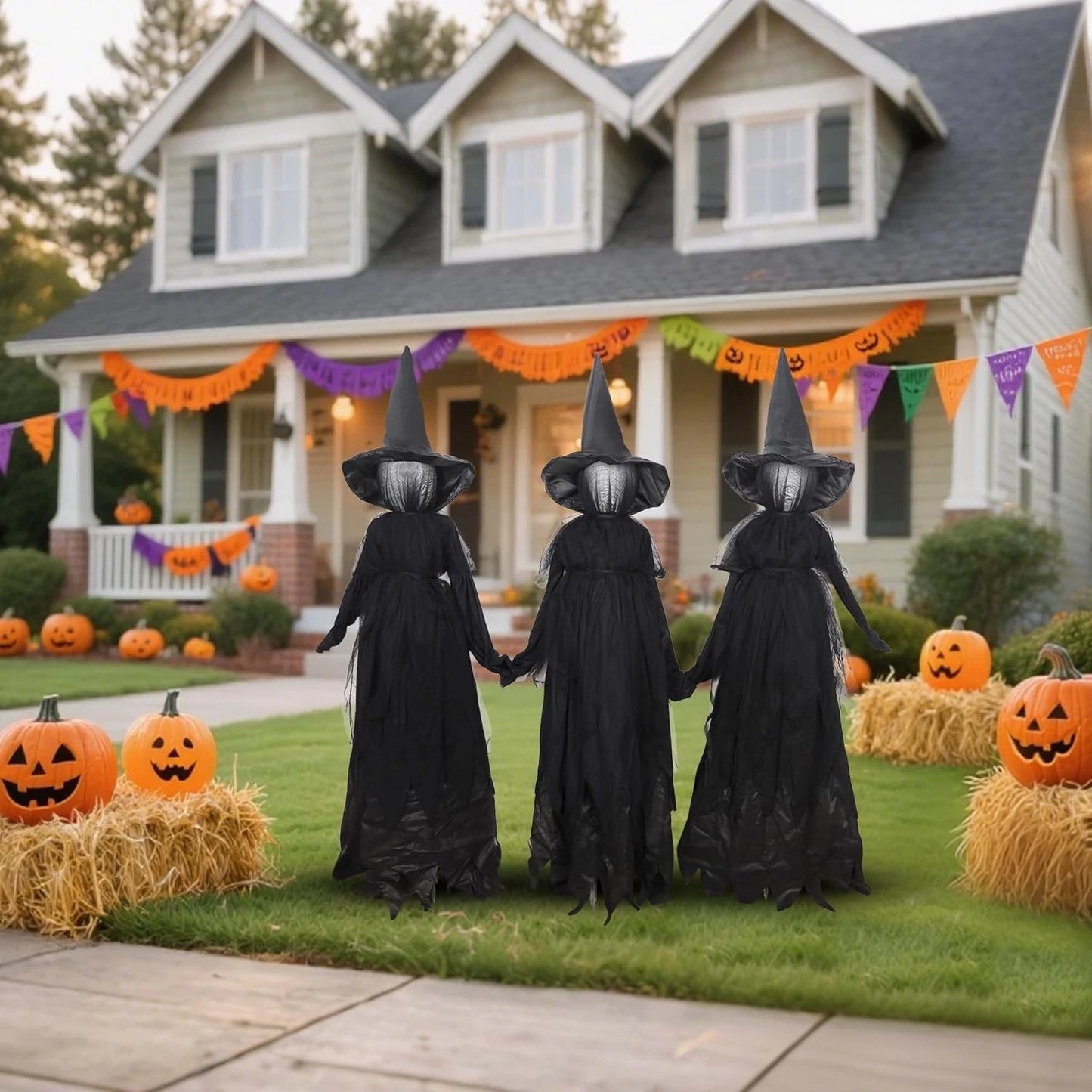 ✨Halloween Outdoor Decoration 👻 Glowing Witch Stake
