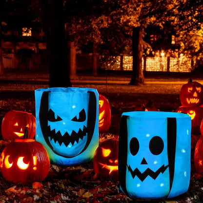 🎃Halloween Candy Bucket with LED Lights