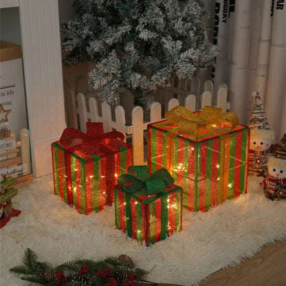 🎄2025 New Limited Edition🎁: Christmas Gift Box Light Set of 3
